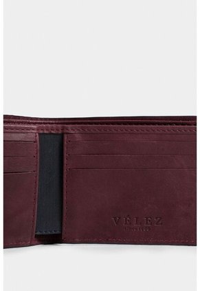 Billetera Stitch De Cuero Costuras Decorativas Azul Oscuro Billetera Stitch De Cuero Costuras Decorativas Azul Oscuro VÉLEZ