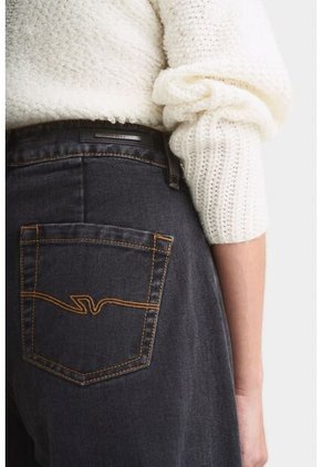 Jean Seta Wide Leg Para Mujer Black Denim Jean Seta Wide Leg Para Mujer Black Denim Negro 06 Vélez