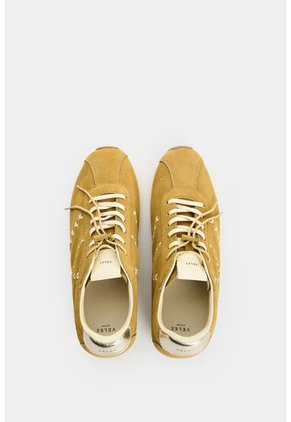 Sneaker De Cuero Carnaza Para Mujer Savanna Stitch Sneaker De Cuero Carnaza Para Mujer Savanna Stitch Verde Oliva 37 VÉLEZ