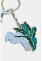 Llavero Garza Zamak Y Cuero Para Mujer Anudado Llavero Garza Zamak Y Cuero Para Mujer Anudado Agua Marina VÉLEZ de Vélez