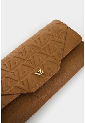 Porta Chequera De Cuero Para Mujer Damasco Porta Chequera De Cuero Para Mujer Damasco Miel VÉLEZ