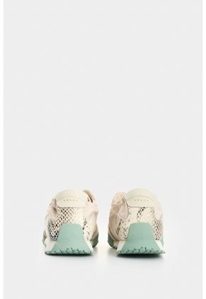 Tenis De Lona Y Cuero Gamuzado Para Mujer Wild Tenis De Lona Y Cuero Gamuzado Para Mujer Wild Blanco 37 VÉLEZ