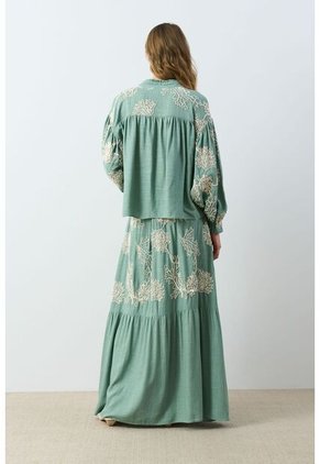 Camisa Manga Larga Para Mujer Bruma Camisa Manga Larga Para Mujer Bruma Verde S VÉLEZ