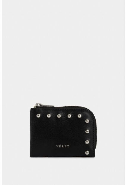 Porta Documentos Holy De Cuero Para Mujer Detalle Taches Porta Documentos Holy De Cuero Para Mujer Detalle Taches Negro Vélez