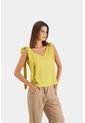 Camiseta Manga Sisa Tomillo Para Mujer Amarres Camiseta Manga Sisa Tomillo Para Mujer Amarres Verde Limon XS Vélez de Vélez