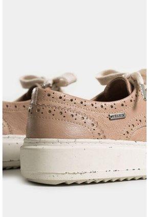 Zapatos Cordón Geranio De Cuero Liso Para Mujer Silueta Deportiva Zapatos Cordón Geranio De Cuero Liso Para Mujer Silueta Deportiva Arena 36 Vélez