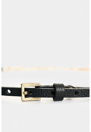 Cinturón Unifaz De Cuero Y Cadena Para Mujer Efos Cinturón Unifaz De Cuero Y Cadena Para Mujer Efos Negro XL VÉLEZ