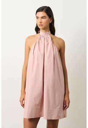 Vestido Mini Halter Para Mujer Lumbre Vestido Mini Halter Para Mujer Lumbre Natural 12 VÉLEZ