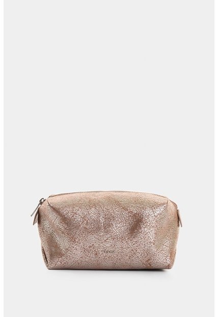 Cosmetiquera Mini De Cuero Folia Para Mujer Moon Cosmetiquera Mini De Cuero Folia Para Mujer Moon Plata VÉLEZ