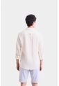 Camisa Manga Larga En Lino Para Hombre Silueta Semi Ajustada Camisa Manga Larga En Lino Para Hombre Silueta Semi Ajustada Arena XL VÉLEZ de Vélez