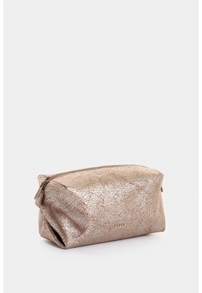 Cosmetiquera Mini De Cuero Folia Para Mujer Moon Cosmetiquera Mini De Cuero Folia Para Mujer Moon Plata VÉLEZ
