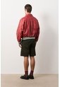 Chaqueta Bomber En Cuero Envejecido Para Hombre Chaqueta Bomber En Cuero Envejecido Para Hombre Rojo XS VÉLEZ de Vélez