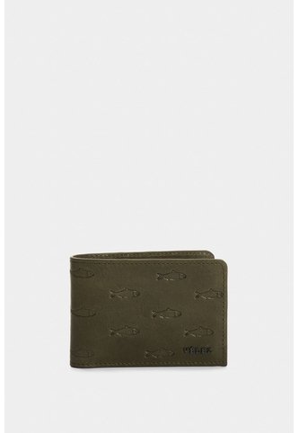 Billetera De Cuero Grabado Para Hombre Hazel Billetera De Cuero Grabado Para Hombre Hazel Verde Oliva VÉLEZ Vélez