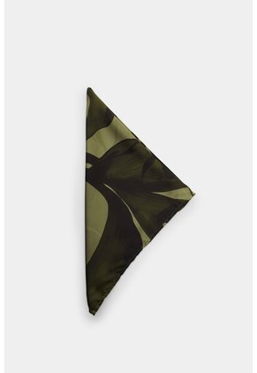 Pañuelo Pequeño Estampado Para Mujer Icaro Pañuelo Pequeño Estampado Para Mujer Icaro Verde Oliva XS VÉLEZ