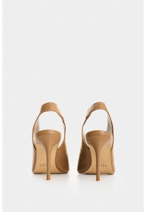 Sandalia Tacón En Cuero Para Mujer Aqua Sandalia Tacón En Cuero Para Mujer Aqua Miel 35 VÉLEZ