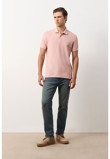 Polo Manga Corta Essential Para Hombre Textura Polo Manga Corta Essential Para Hombre Textura Coral XL VÉLEZ