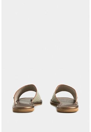 Sandalia Plana Alfha De Cuero Grabado Para Mujer Punta Cuadrada Sandalia Plana Alfha De Cuero Grabado Para Mujer Punta Cuadrada Blanco 39 Vélez