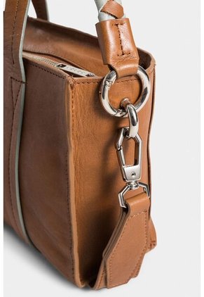 Manos Libres Alessia De Cuero Para Mujer Manija Contraste Manos Libres Alessia De Cuero Para Mujer Manija Contraste Miel Vélez