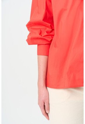 Camisa Manga Larga Oversized Para Mujer Astra Camisa Manga Larga Oversized Para Mujer Astra Rojo M VÉLEZ