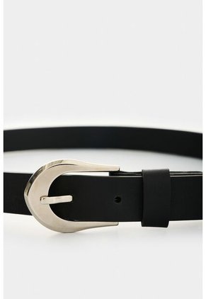 Cinturón Unifaz De Cuero Folia Para Mujer Dunas Cinturón Unifaz De Cuero Folia Para Mujer Dunas Negro L VÉLEZ