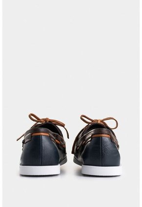 Zapatos Cordón De Cuero Contrastes Zapatos Cordón De Cuero Contrastes Azul Oscuro 43 VÉLEZ