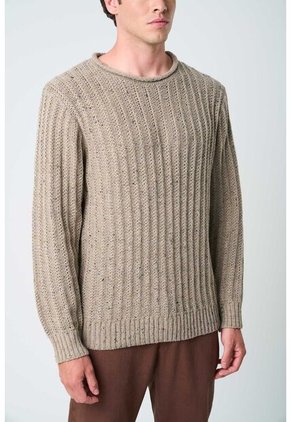 Sweater Selva Tejido Para Hombre Cuello Bandeja Sweater Selva Tejido Para Hombre Cuello Bandeja Tabaco XL VÉLEZ