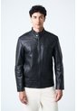 Chaqueta Bosa De Cuero Para Hombre Fit Semi Holgado Chaqueta Bosa De Cuero Para Hombre Fit Semi Holgado Negro XXL VÉLEZ de Vélez