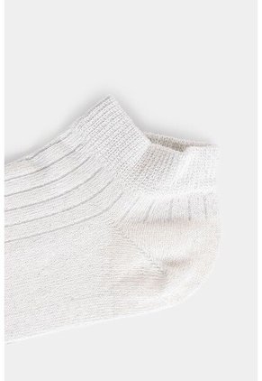 Calcetines Tobilleros Sereno Para Mujer Detalle Lúrex Calcetines Tobilleros Sereno Para Mujer Detalle Lúrex Crema XS VÉLEZ