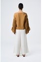 Pantalón Palazzo Lyra Para Mujer Tiro Alto Pantalón Palazzo Lyra Para Mujer Tiro Alto Crema 12 VÉLEZ de Vélez