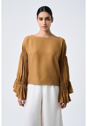 Pantalón Palazzo Lyra Para Mujer Tiro Alto Pantalón Palazzo Lyra Para Mujer Tiro Alto Crema 12 VÉLEZ