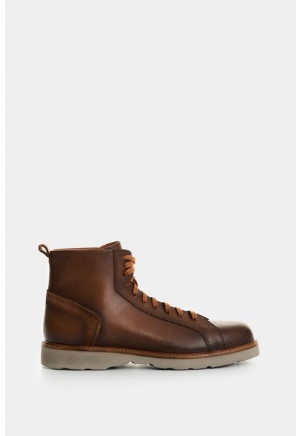 Botas Arizona En Cuero Liso Y Gamuzado Para Hombre Acabado Envejecido Botas Arizona En Cuero Liso Y Gamuzado Para Hombre Acabado Envejecido Miel 43 VÉLEZ