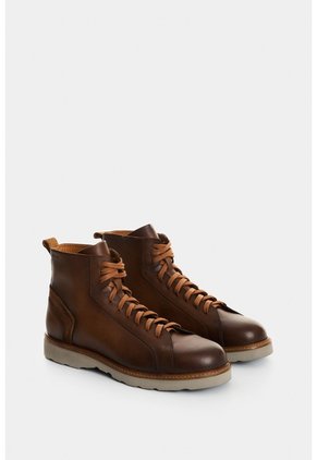 Botas Arizona En Cuero Liso Y Gamuzado Para Hombre Acabado Envejecido Botas Arizona En Cuero Liso Y Gamuzado Para Hombre Acabado Envejecido Miel 43 VÉLEZ