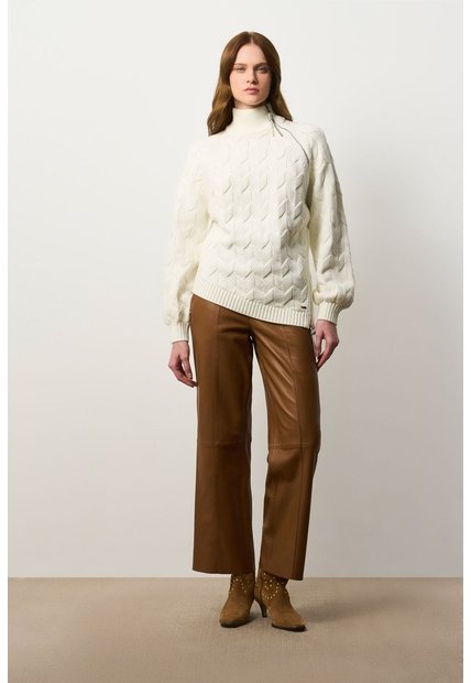 Sweater Tejido Para Mujer Albor Sweater Tejido Para Mujer Albor Crema XS VÉLEZ