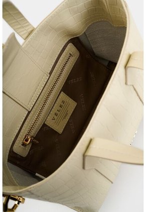 Manos Libres De Cuero Folia Para Mujer Nectaria Manos Libres De Cuero Folia Para Mujer Nectaria Blanco VÉLEZ