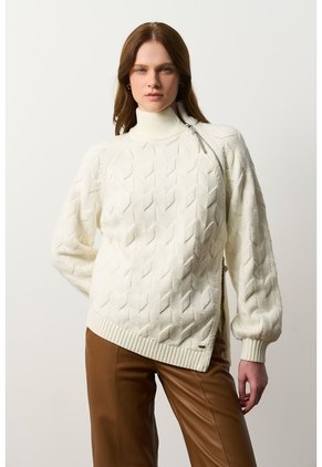 Sweater Tejido Para Mujer Albor Sweater Tejido Para Mujer Albor Crema XS VÉLEZ