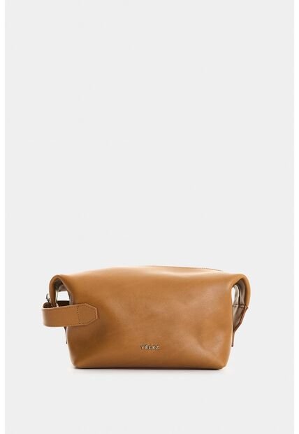 Cosmetiquera De Cuero Para Mujer Coralia Cosmetiquera De Cuero Para Mujer Coralia Miel VÉLEZ