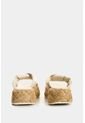 Sandalia Plataforma De Cuero Y Yute Para Mujer Ivory Sandalia Plataforma De Cuero Y Yute Para Mujer Ivory Blanco 34 VÉLEZ de Vélez