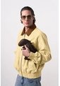 Chaqueta Bomber En Gamuza Croco Para Hombre Chaqueta Bomber En Gamuza Croco Para Hombre Amarillo XS VÉLEZ de Vélez