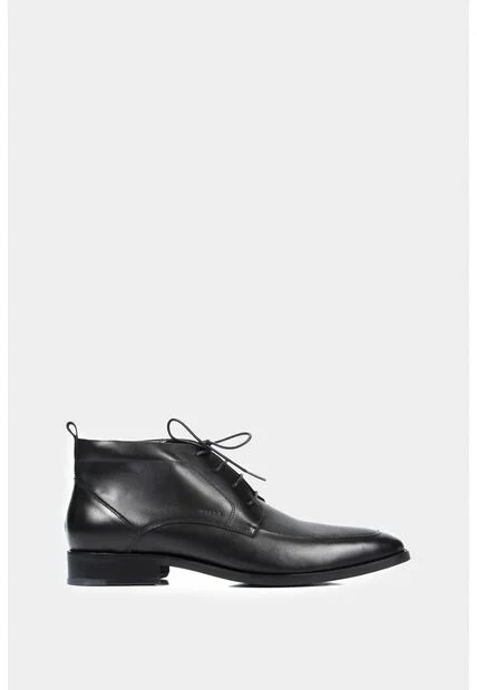 Botas Office De Cuero Para Hombre Cortes Básicos Negro Botas Office De Cuero Para Hombre Cortes Básicos Negro 45 VÉLEZ