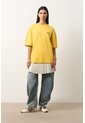 Camiseta Relaxed Fit Para Hombre Camiseta Relaxed Fit Para Hombre Amarillo S VÉLEZ de Vélez