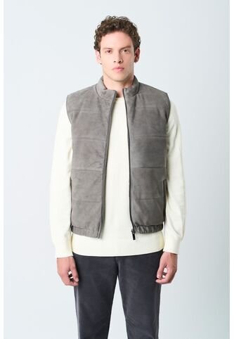 Chaleco Sika De Cuero Para Hombre Doble Faz Chaleco Sika De Cuero Para Hombre Doble Faz Gris S VÉLEZ Vélez