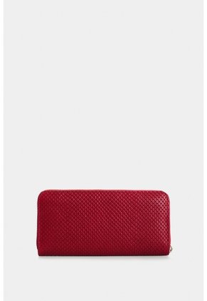 Porta Chequera De Cuero Grabado Para Mujer Tulia Porta Chequera De Cuero Grabado Para Mujer Tulia Rojo VÉLEZ