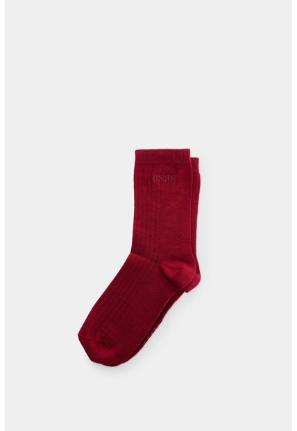 Calcetines Media Pierna Acanalado Para Hombre Calcetines Media Pierna Acanalado Para Hombre Rojo XS VÉLEZ