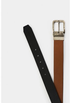 Cinturón Doble Faz De Cuero Para Hombre Efos Cinturón Doble Faz De Cuero Para Hombre Efos Miel 42 VÉLEZ