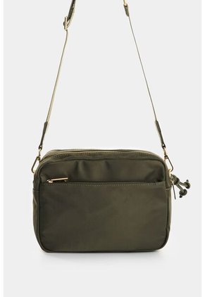 Manos Libres En Lona Y Cuero Para Mujer Square Manos Libres En Lona Y Cuero Para Mujer Square Verde Oliva VÉLEZ