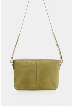 Bolso Messenger En Cuero Para Hombre Bolso Messenger En Cuero Para Hombre Verde Oliva VÉLEZ