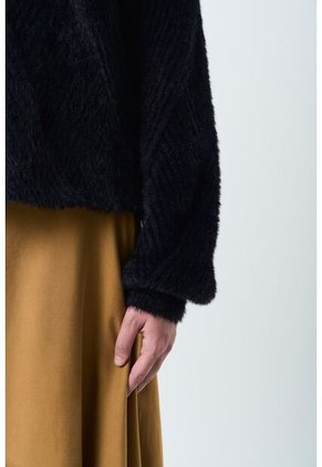 Sweater Liora Para Mujer Acanalado Asimétrico Sweater Liora Para Mujer Acanalado Asimétrico Negro XS VÉLEZ