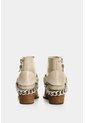 Botines De Cuero Craquelado Para Mujer Marine Botines De Cuero Craquelado Para Mujer Marine Crema 34 VÉLEZ de Vélez