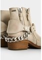 Botines De Cuero Craquelado Para Mujer Marine Botines De Cuero Craquelado Para Mujer Marine Crema 34 VÉLEZ de Vélez
