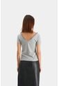 Camiseta Millare Para Mujer Manga Corta Gris Camiseta Millare Para Mujer Manga Corta Gris XS VÉLEZ de Vélez